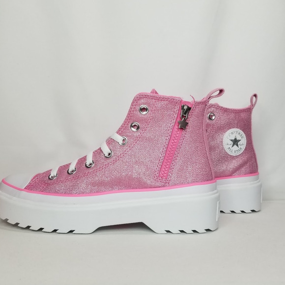 Converse Women's CTAS Lugged Lift Hi Tops Women's Size 7 Oops Pink A05230C NWT - Picture 2 of 9